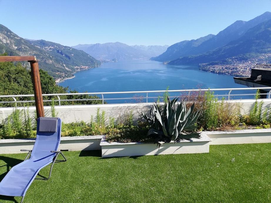 Attico With Big Terrace In Residence With Pool Valbrona Kültér fotó