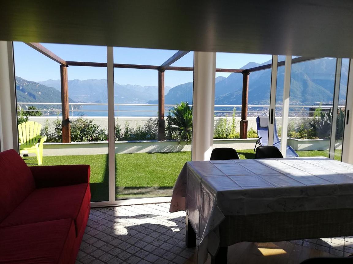 Attico With Big Terrace In Residence With Pool Valbrona Kültér fotó